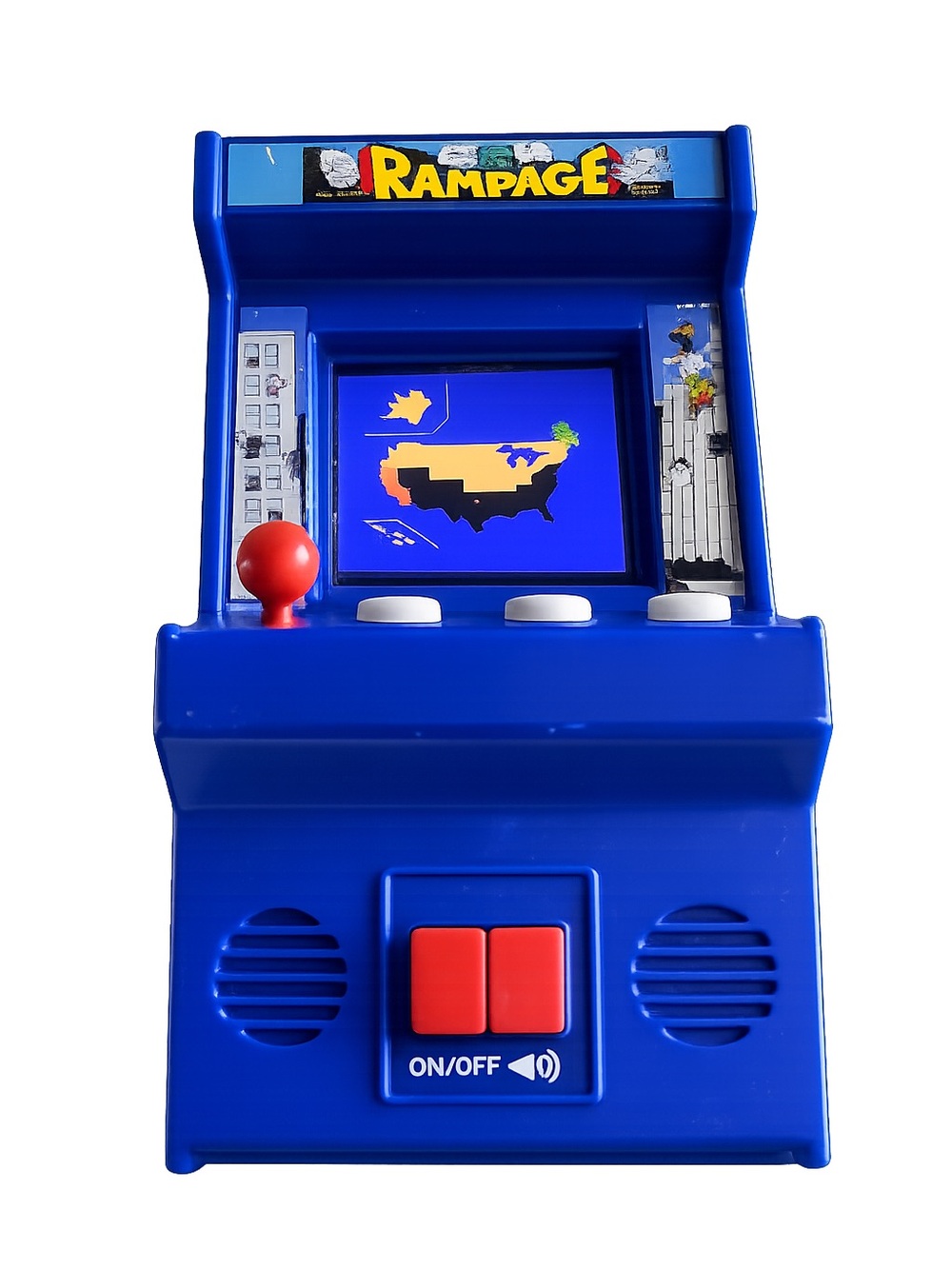 Rampage Mini Arcade Machine Retro Handheld Game  Tested & Working